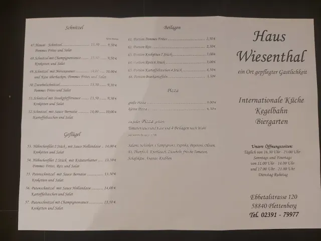 BookNoFees: Ristorante – Haus Wiesenthal – Plettenberg – Casa Wiesenthal, foto 2