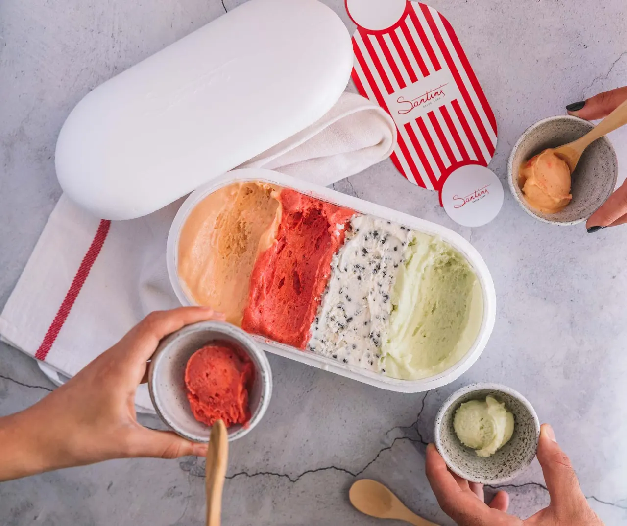 BookNoFees: Gelato – Santini – Lisbon – Carte, foto 1
