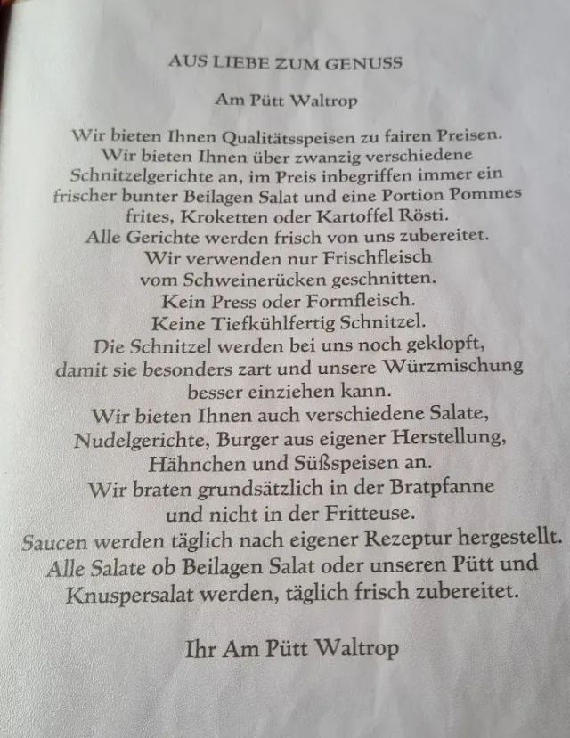 BookNoFees: Ristorante – Am Pütt – Waltrop – Il mio pozzo, foto 3